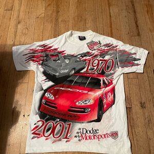 Champion White and Red Dodge Graphic Tee